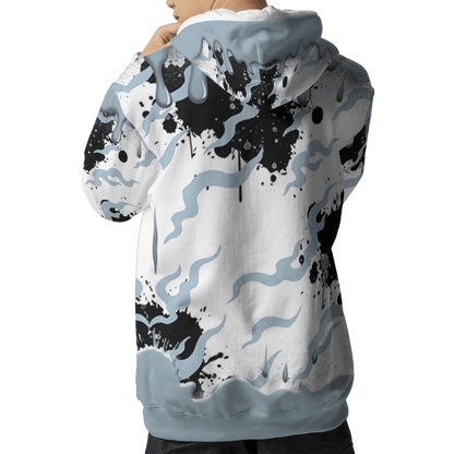 Blue Grey 13s Hoodie Match Rare Breed 3D All-Over Print Drippin - NastyJamz