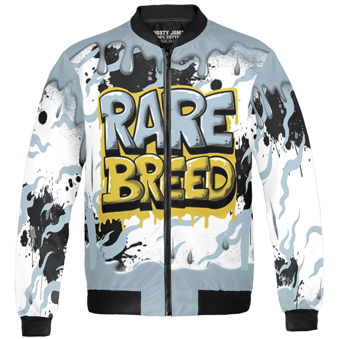 Blue Grey 13s Jacket Match Rare Breed 3D All-Over Print Drippin - NastyJamz