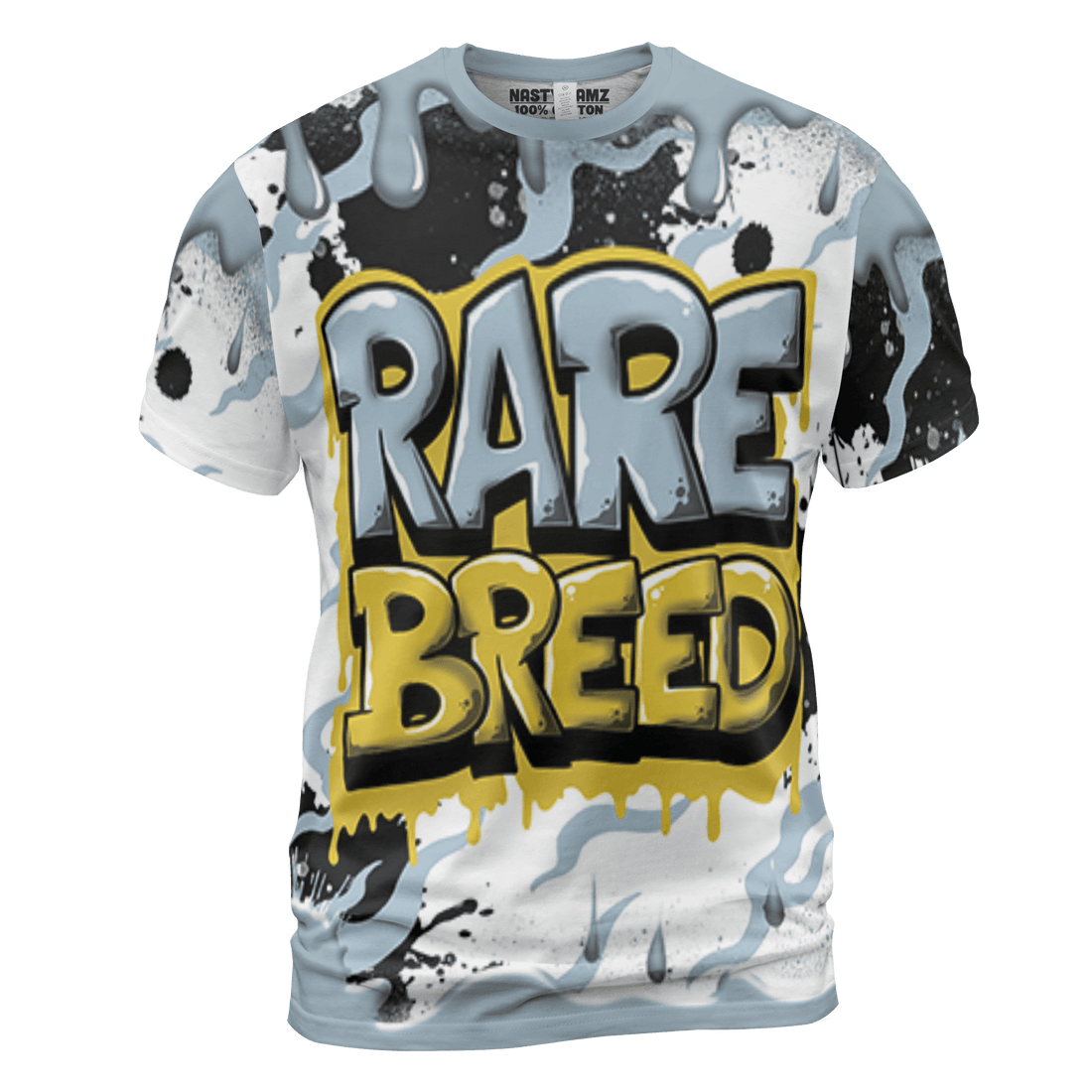 Blue Grey 13s T Shirt Match Rare Breed 3D All-Over Print Drippin - NastyJamz