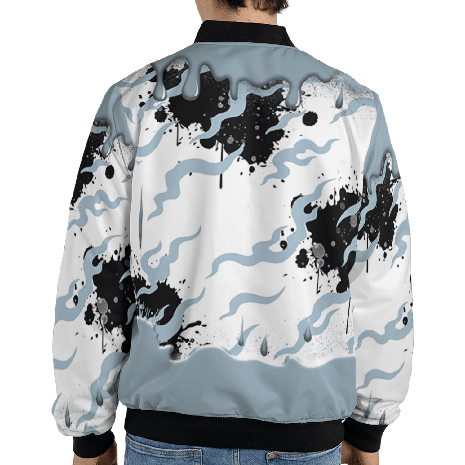 Blue Grey 13s Jacket Match Rare Breed 3D All-Over Print Drippin - NastyJamz