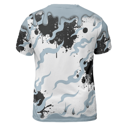 Blue Grey 13s T Shirt Match Rare Breed 3D All-Over Print Drippin - NastyJamz