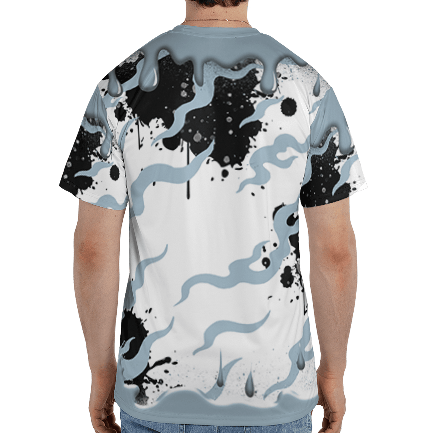 Blue Grey 13s T Shirt Match Rare Breed 3D All-Over Print Drippin - NastyJamz
