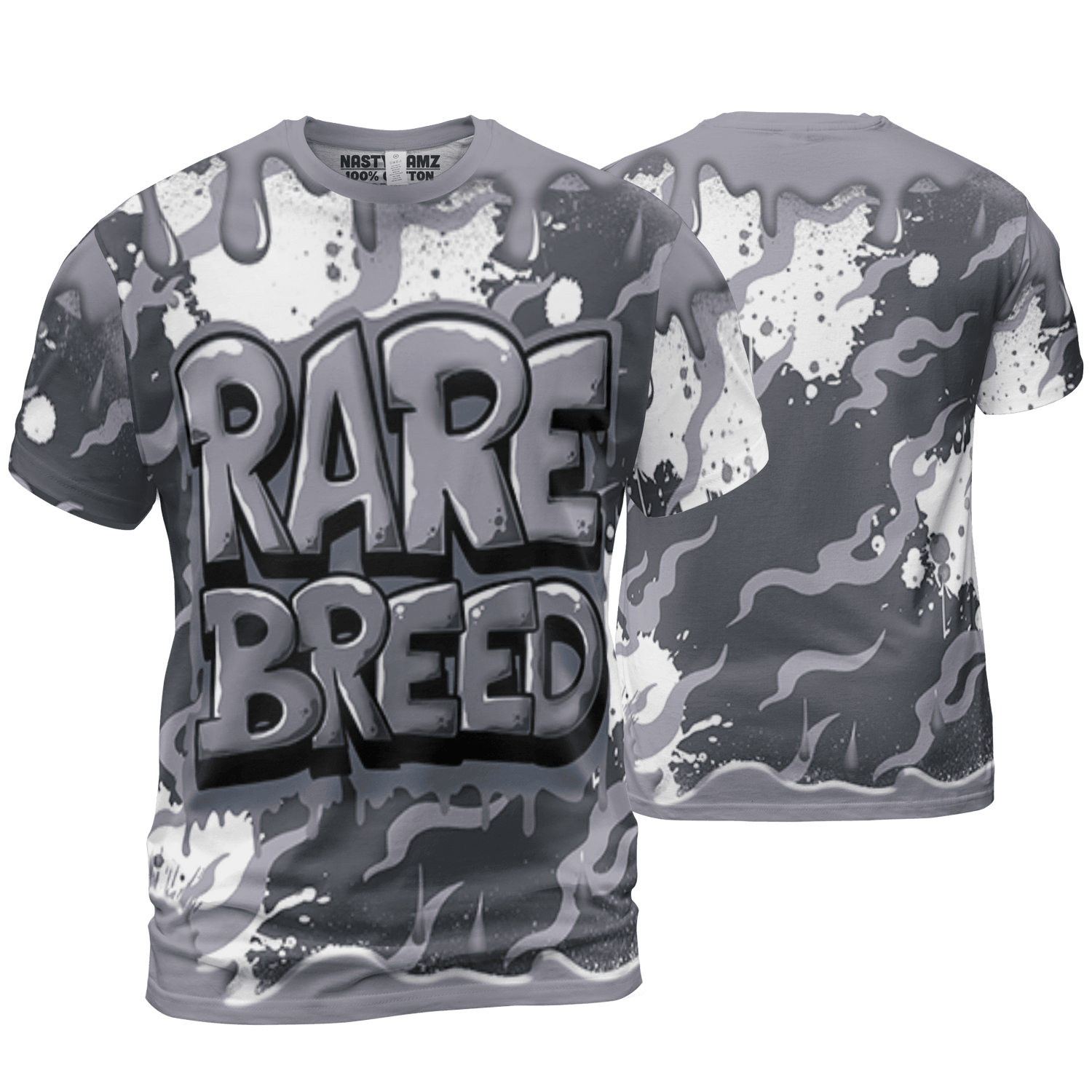 Stealth 14s T Shirt Match Rare Breed 3D All-Over Print Drippin - NastyJamz