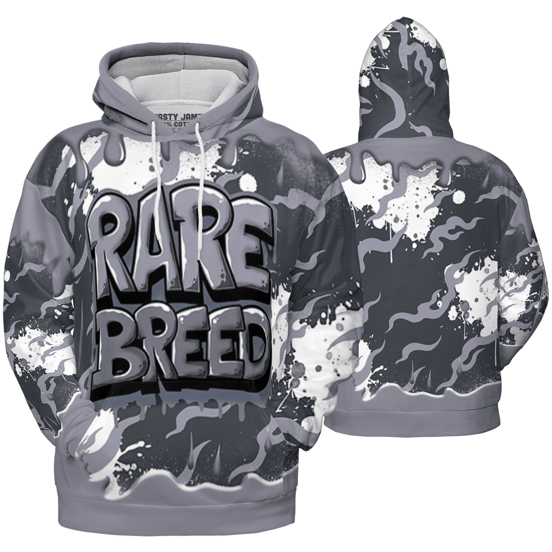 Stealth 14s Hoodie Match Rare Breed 3D All-Over Print Drippin - NastyJamz