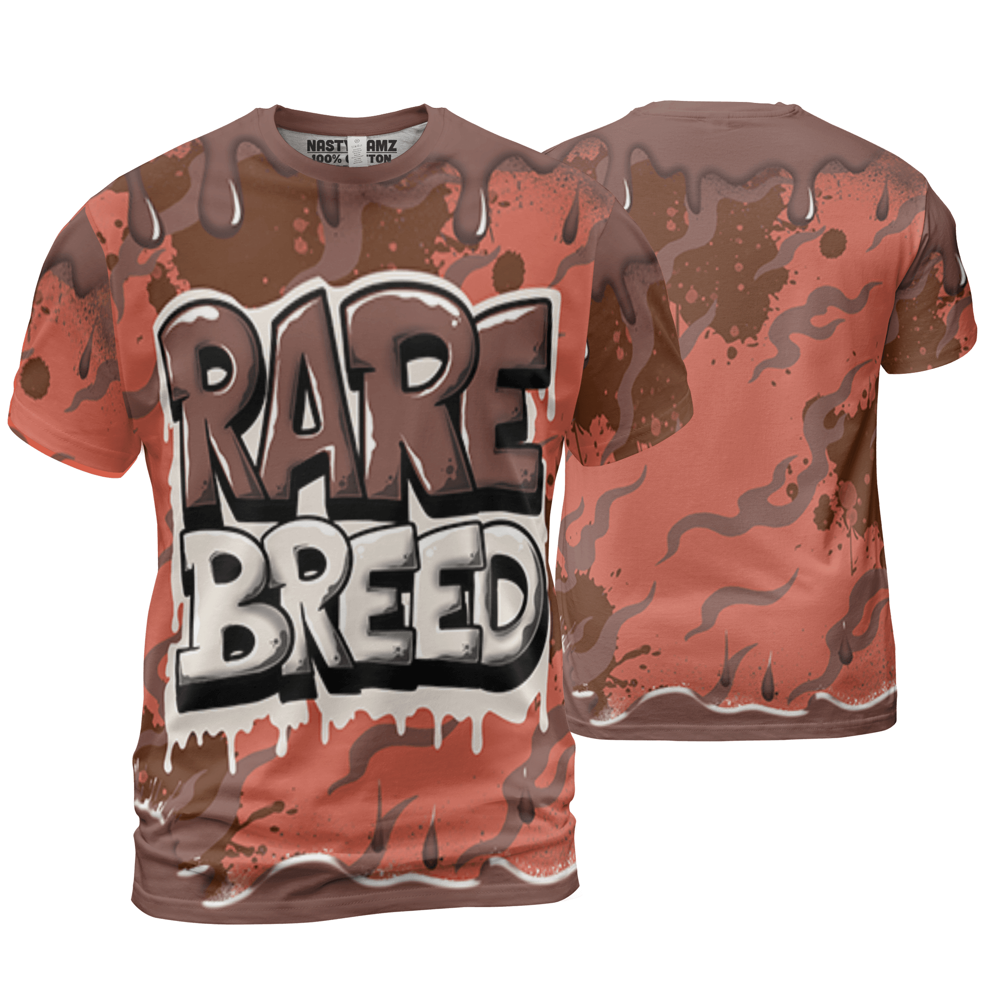 High OG Dusted Clay 1s T Shirt Match Rare Breed 3D All-Over Print Drippin - NastyJamz