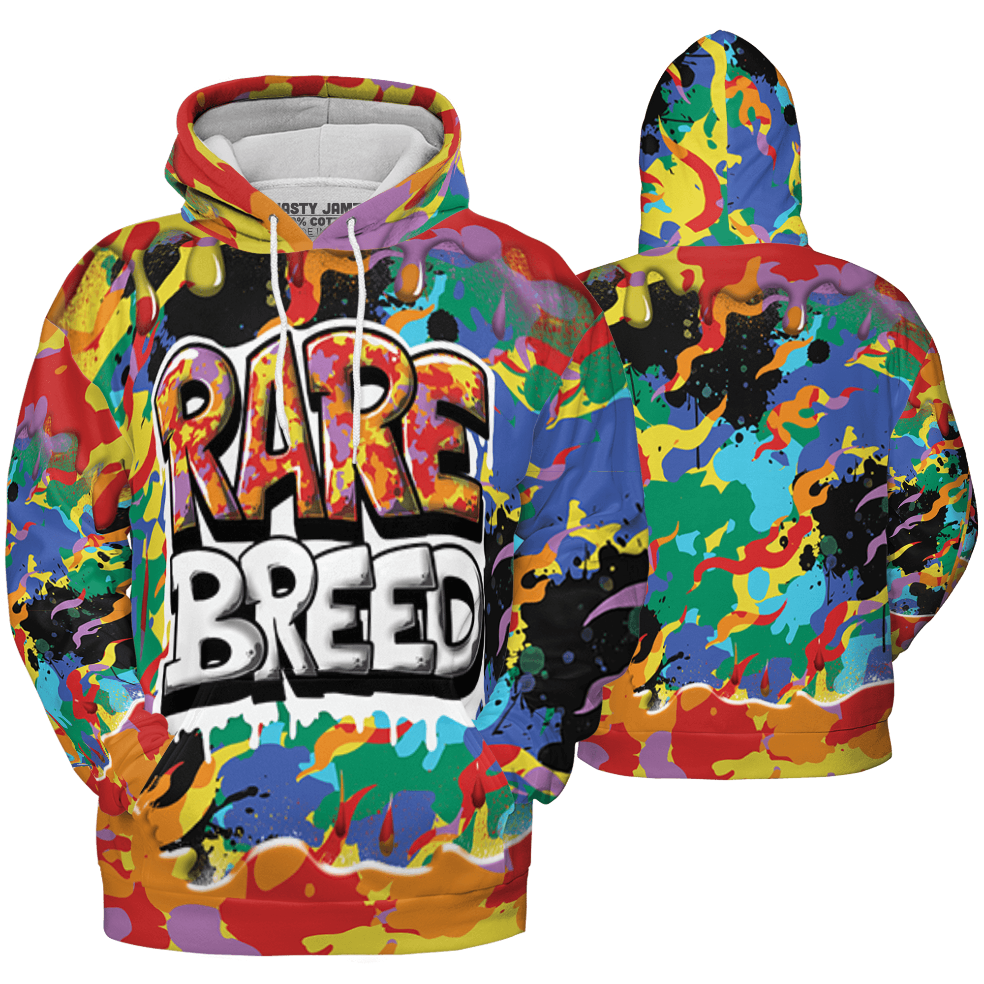 Mid GS Six Championships 1s Hoodie Match Rare Breed 3D All-Over Print Drippin - NastyJamz
