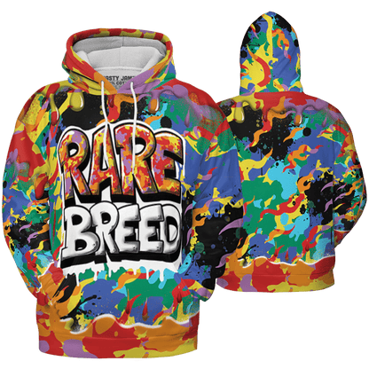 Mid GS Six Championships 1s Hoodie Match Rare Breed 3D All-Over Print Drippin - NastyJamz