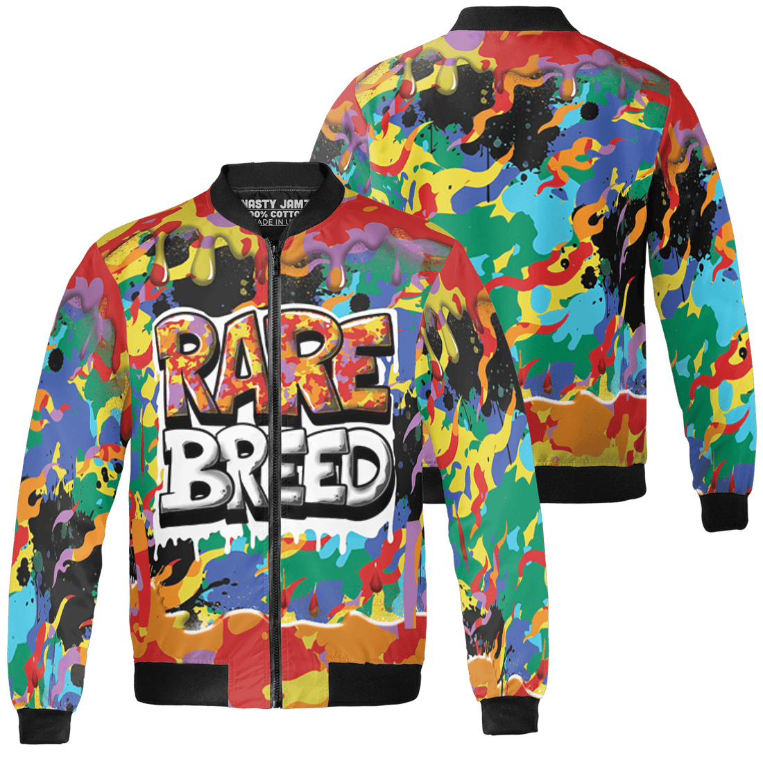 Mid GS Six Championships 1s Jacket Match Rare Breed 3D All-Over Print Drippin - NastyJamz