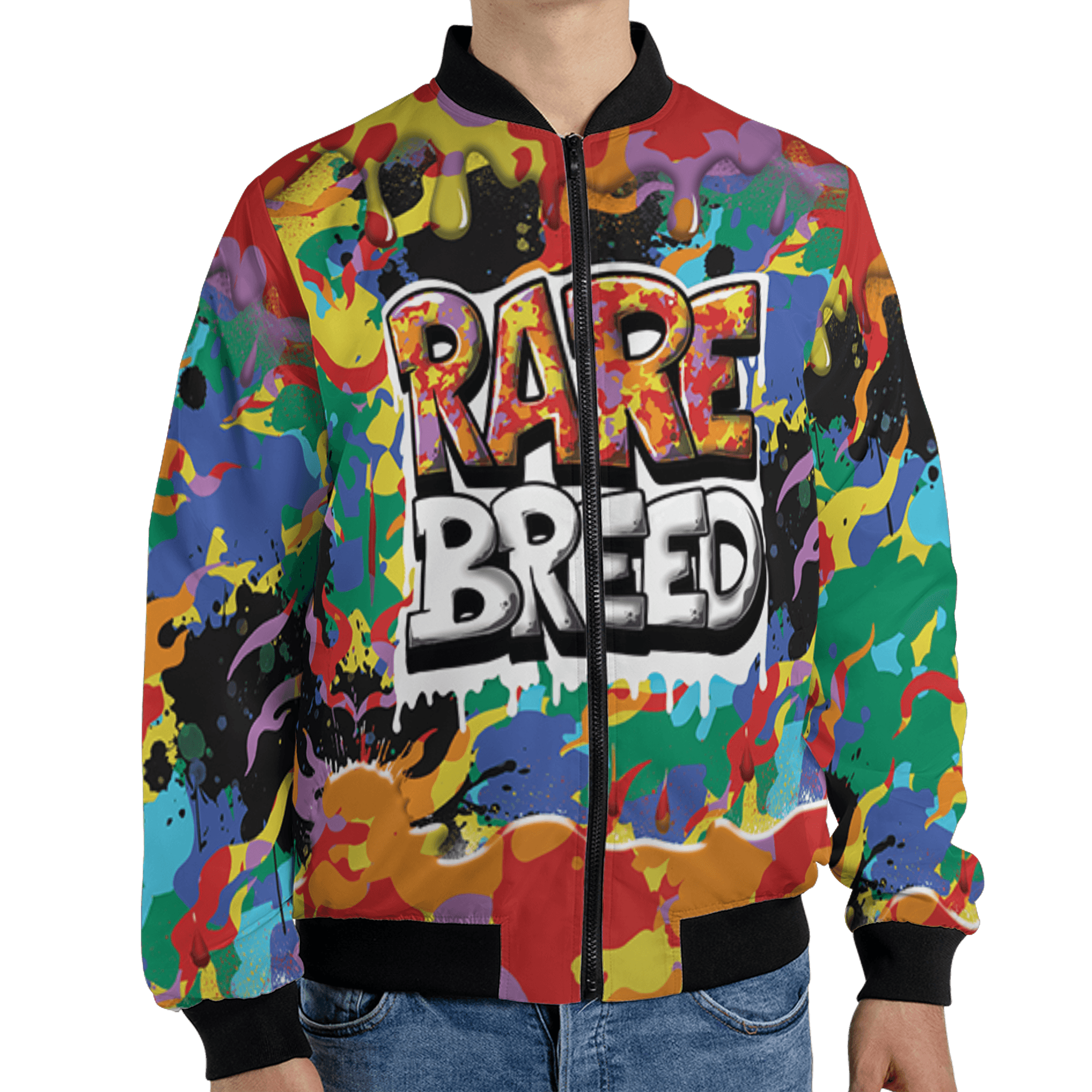 Mid GS Six Championships 1s Jacket Match Rare Breed 3D All-Over Print Drippin - NastyJamz
