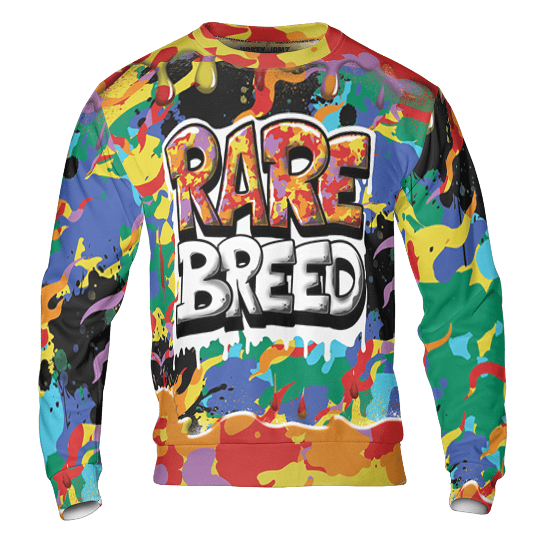 Mid GS Six Championships 1s Sweatshirt Match Rare Breed 3D All-Over Print Drippin - NastyJamz