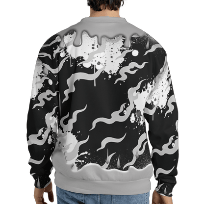 Retro High OG Black White 1s Sweatshirt Match Rare Breed 3D All-Over Print Drippin - NastyJamz