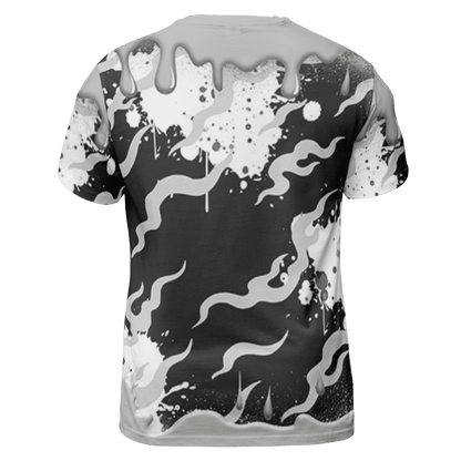 Retro High OG Black White 1s T Shirt Match Rare Breed 3D All-Over Print Drippin - NastyJamz
