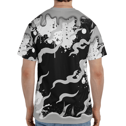 Retro High OG Black White 1s T Shirt Match Rare Breed 3D All-Over Print Drippin - NastyJamz