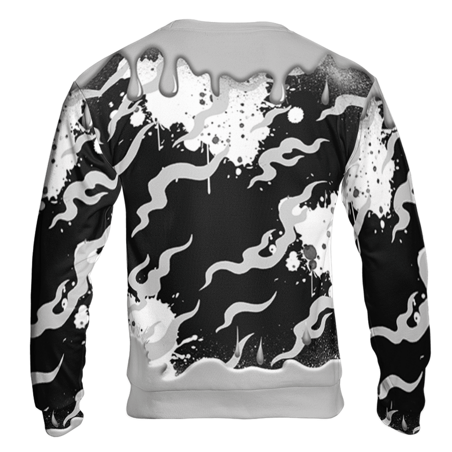Retro High OG Black White 1s Sweatshirt Match Rare Breed 3D All-Over Print Drippin - NastyJamz