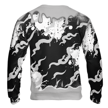 Retro High OG Black White 1s Sweatshirt Match Rare Breed 3D All-Over Print Drippin - NastyJamz