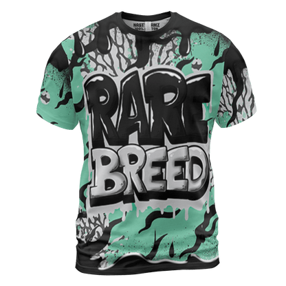 Green Glow 3s T Shirt Match Rare Breed 3D All-Over Print Drippin - NastyJamz