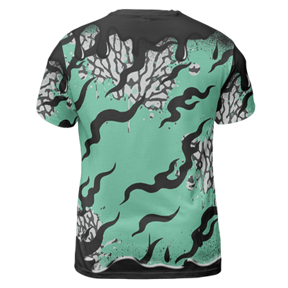 Green Glow 3s T Shirt Match Rare Breed 3D All-Over Print Drippin - NastyJamz