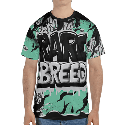 Green Glow 3s T Shirt Match Rare Breed 3D All-Over Print Drippin - NastyJamz