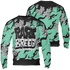 Green Glow 3s Sweatshirt Match Rare Breed 3D All-Over Print Drippin - NastyJamz