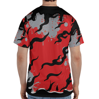 Bred Reimagined 4s T Shirt Match Rare Breed 3D All-Over Print Drippin - NastyJamz