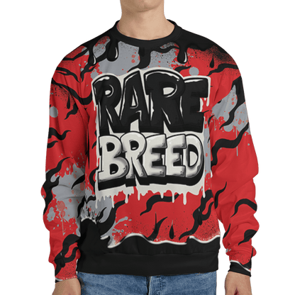 Bred Reimagined 4s Sweatshirt Match Rare Breed 3D All-Over Print Drippin - NastyJamz