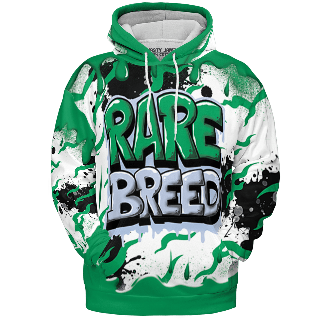 Lucky Green 5s Hoodie Match Rare Breed 3D All-Over Print Drippin - NastyJamz
