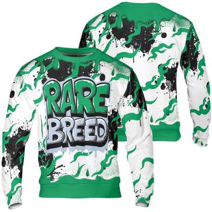 Lucky Green 5s Sweatshirt Match Rare Breed 3D All-Over Print Drippin - NastyJamz