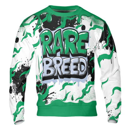 Lucky Green 5s Sweatshirt Match Rare Breed 3D All-Over Print Drippin - NastyJamz