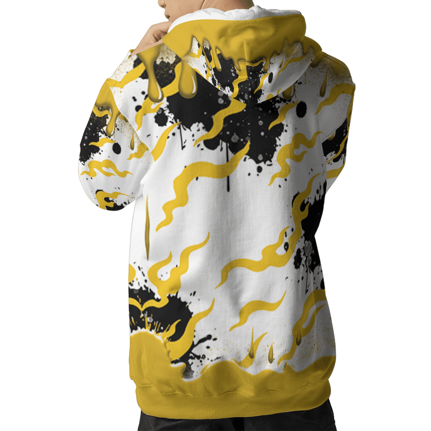 Yellow Ochre 6s Hoodie Match Rare Breed 3D All-Over Print Drippin - NastyJamz