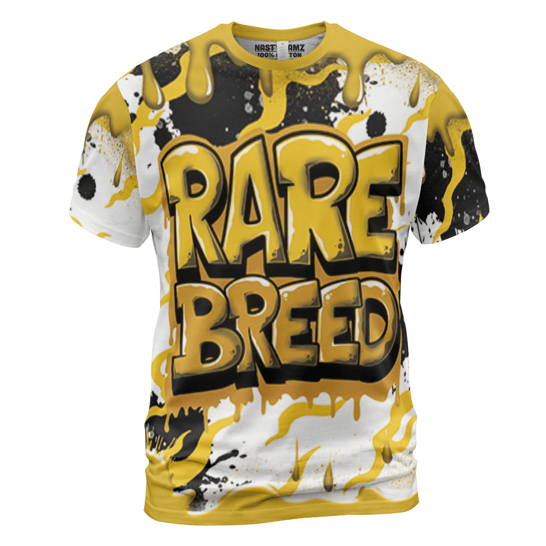 Yellow Ochre 6s T Shirt Match Rare Breed 3D All-Over Print Drippin - NastyJamz