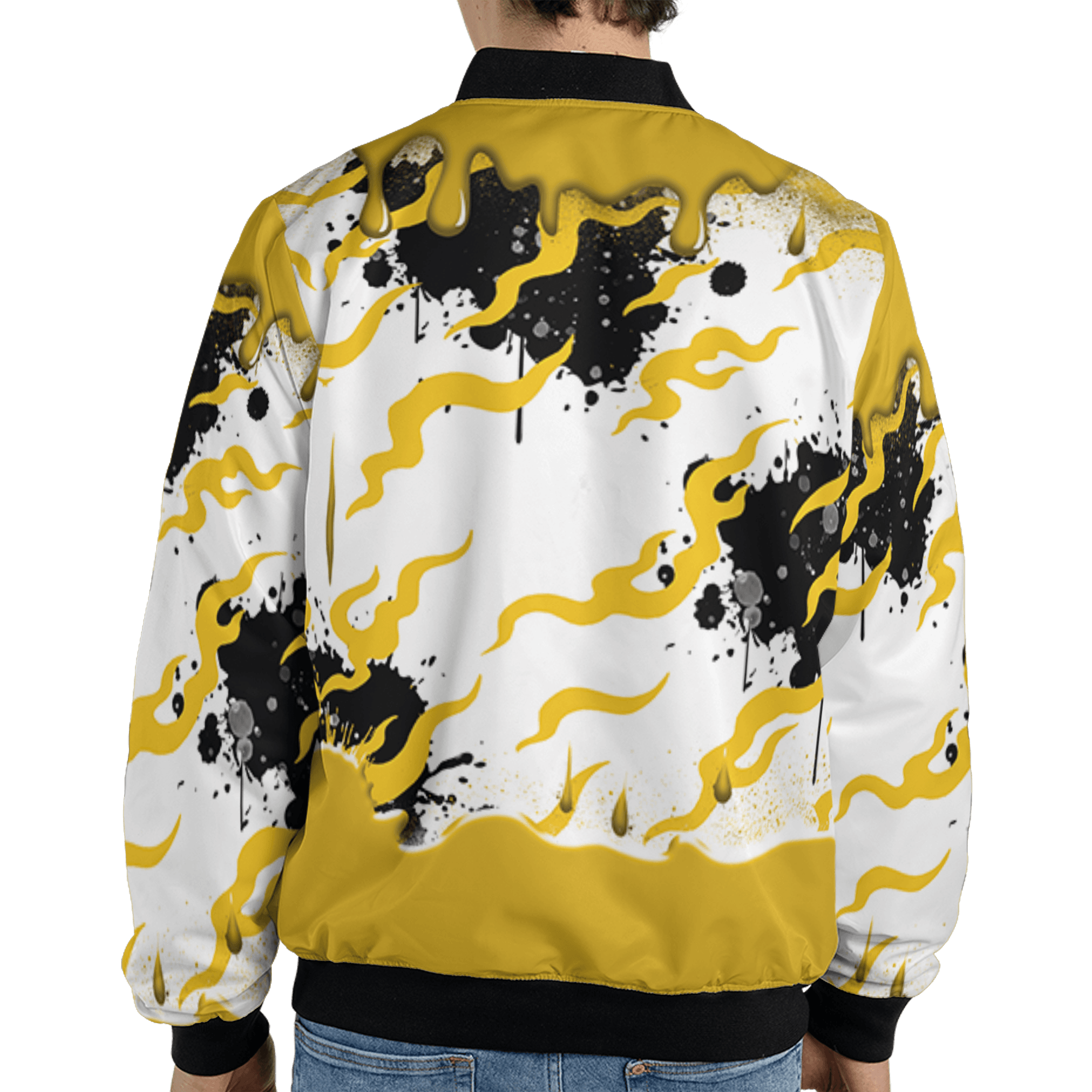 Yellow Ochre 6s Jacket Match Rare Breed 3D All-Over Print Drippin - NastyJamz