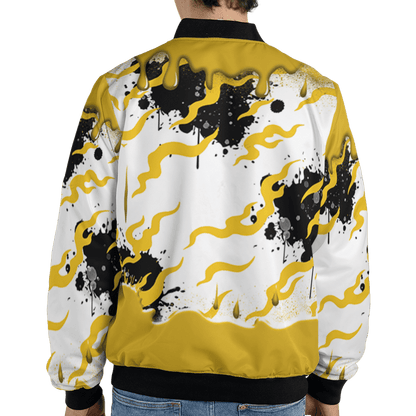 Yellow Ochre 6s Jacket Match Rare Breed 3D All-Over Print Drippin - NastyJamz
