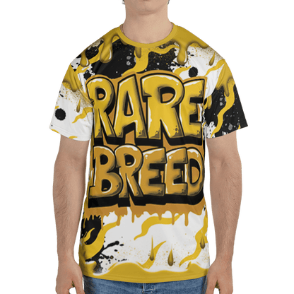 Yellow Ochre 6s T Shirt Match Rare Breed 3D All-Over Print Drippin - NastyJamz
