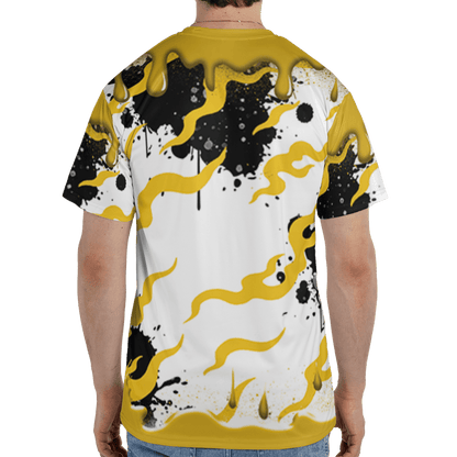 Yellow Ochre 6s T Shirt Match Rare Breed 3D All-Over Print Drippin - NastyJamz