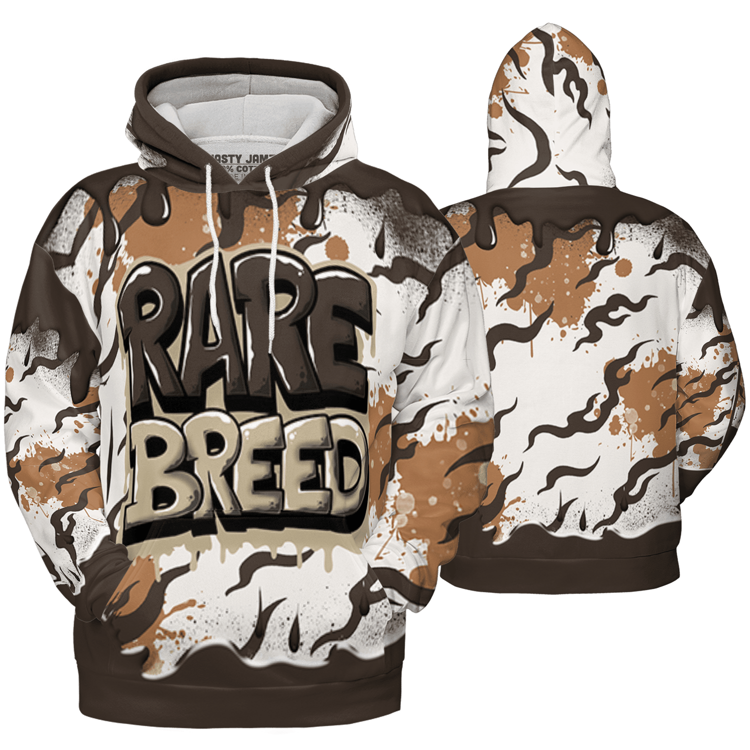 Jumpman Jack Hoodie Match Rare Breed 3D All-Over Print Drippin - NastyJamz
