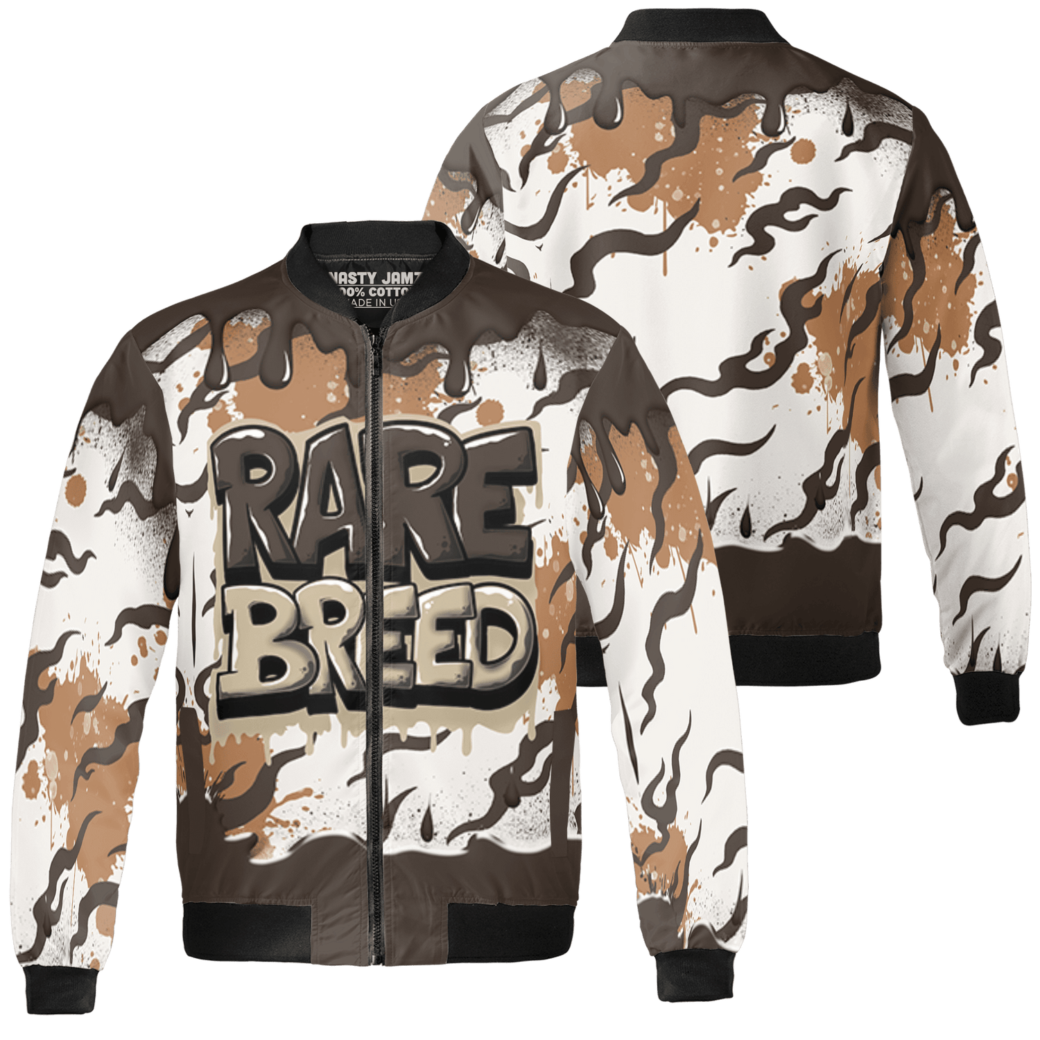 Jumpman Jack Jacket Match Rare Breed 3D All-Over Print Drippin - NastyJamz