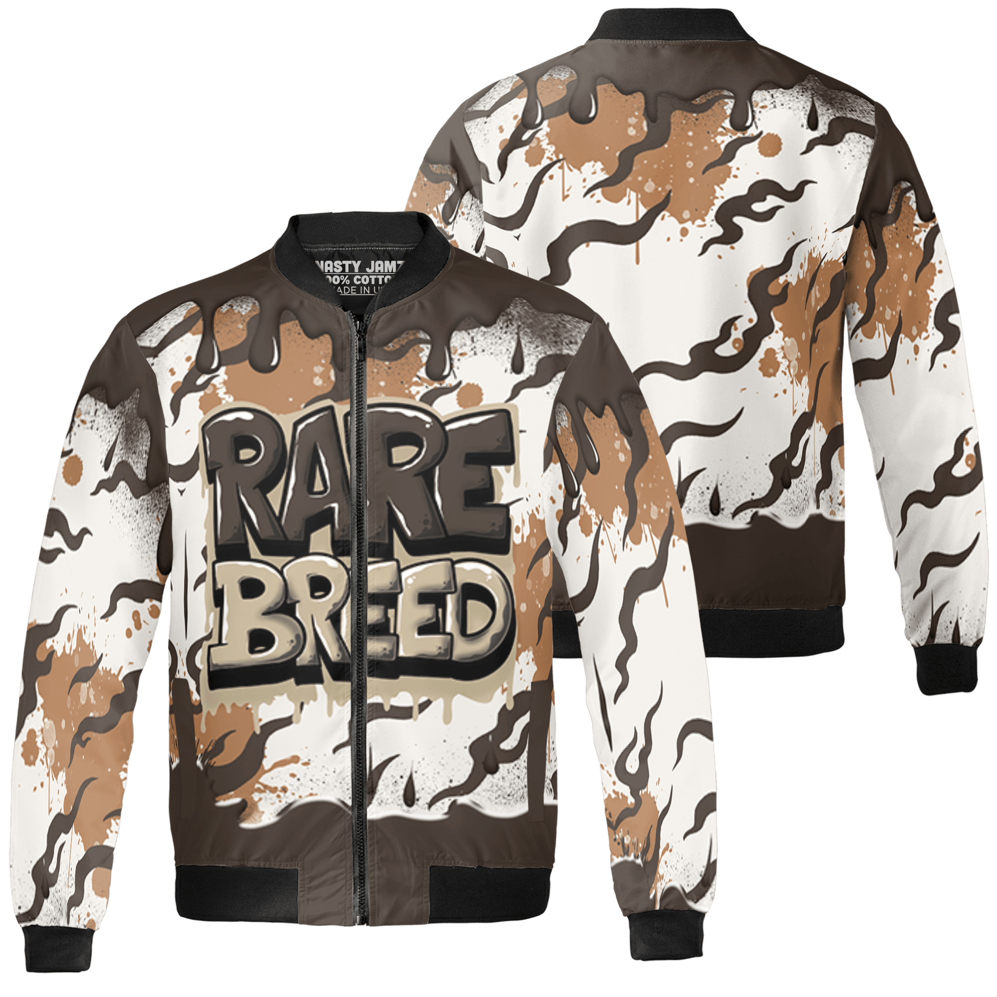 Jumpman Jack Jacket Match Rare Breed 3D All-Over Print Drippin - NastyJamz
