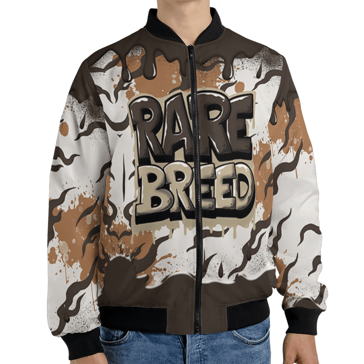 Jumpman Jack Jacket Match Rare Breed 3D All-Over Print Drippin - NastyJamz
