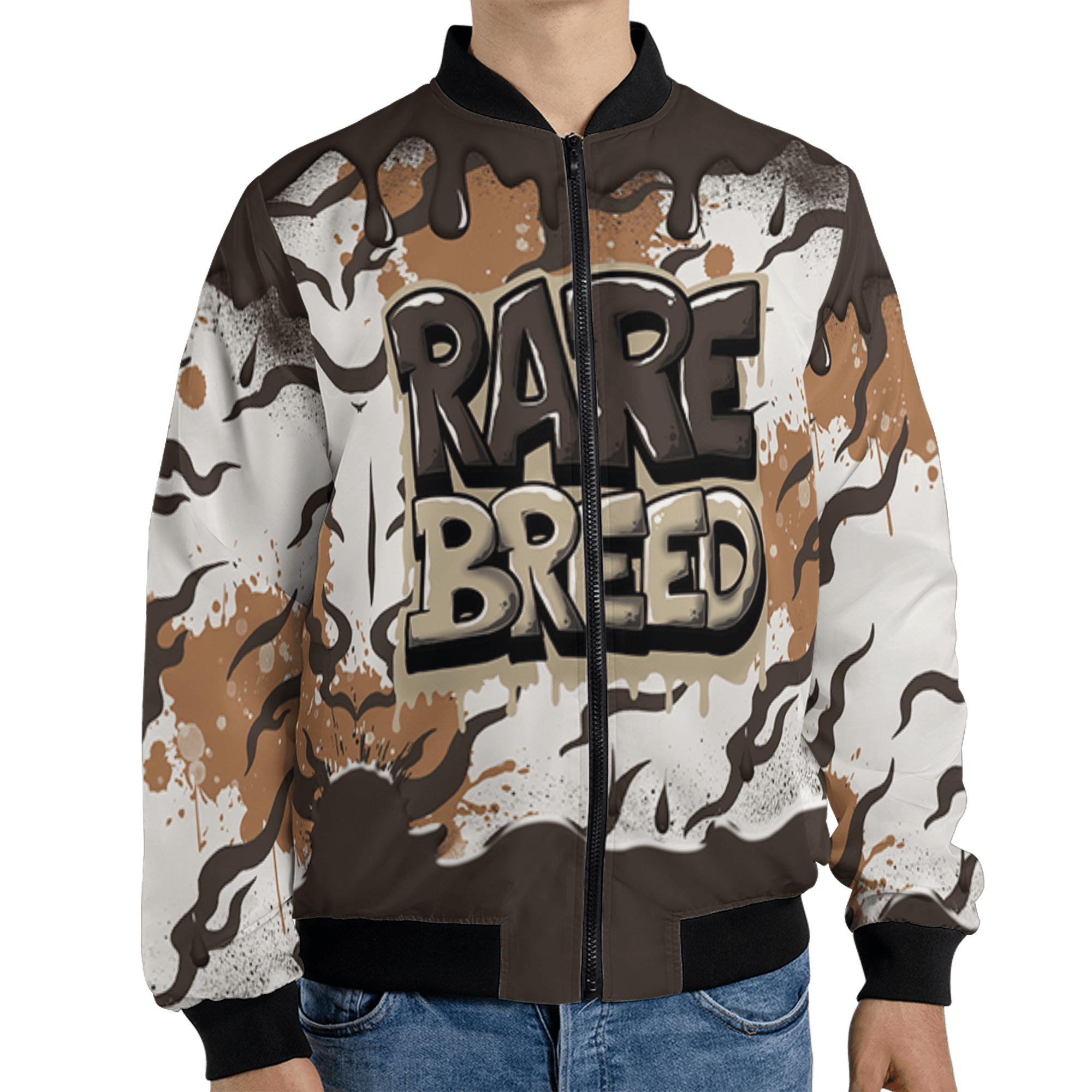 Jumpman Jack Jacket Match Rare Breed 3D All-Over Print Drippin - NastyJamz