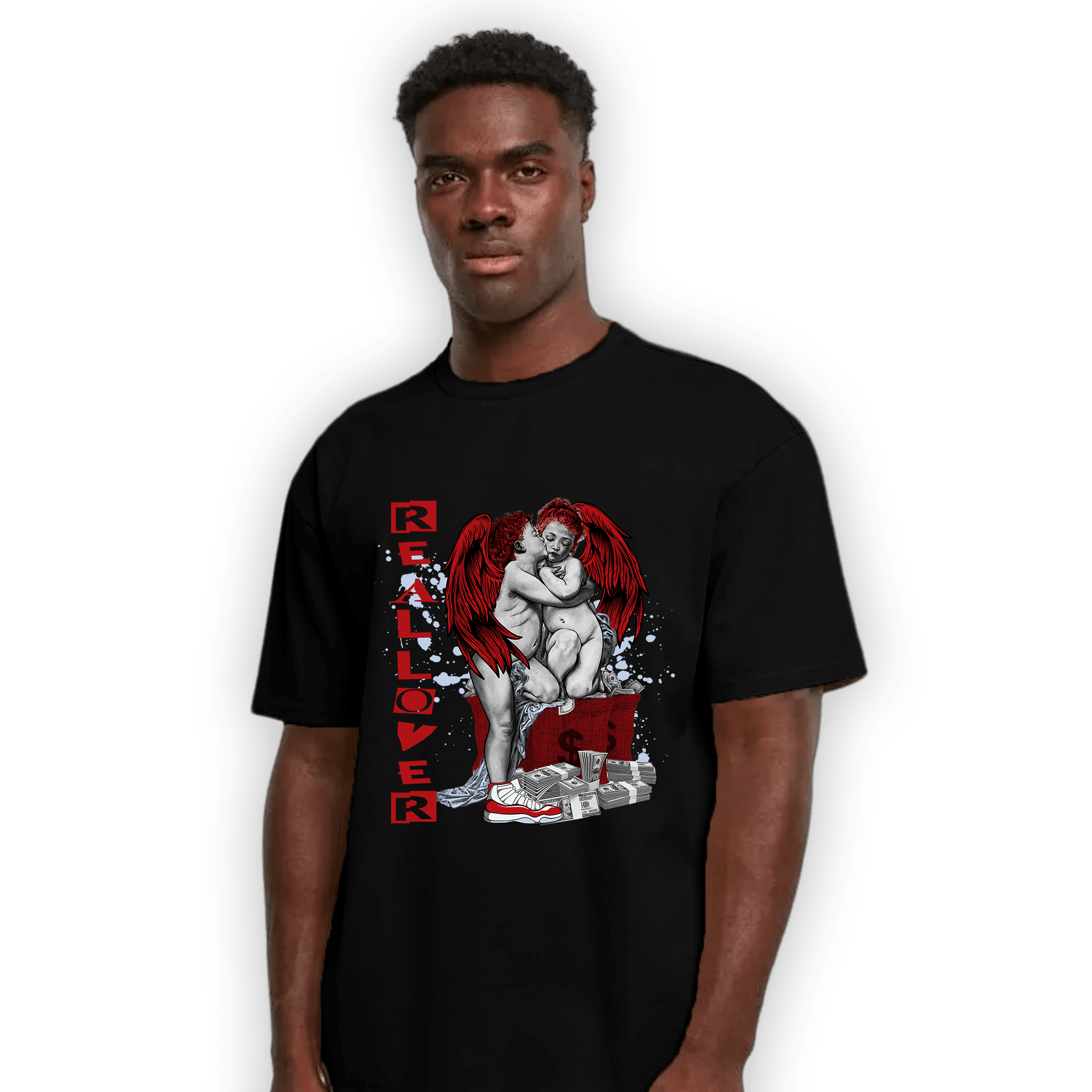 Cherry 11s T Shirt Match Real Lover Angel - NastyJamz