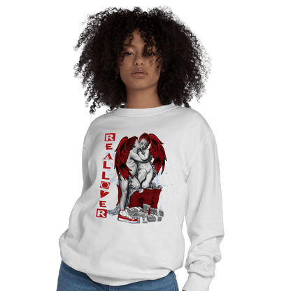 Cherry 11s Sweatshirt Match Real Lover Angel - NastyJamz