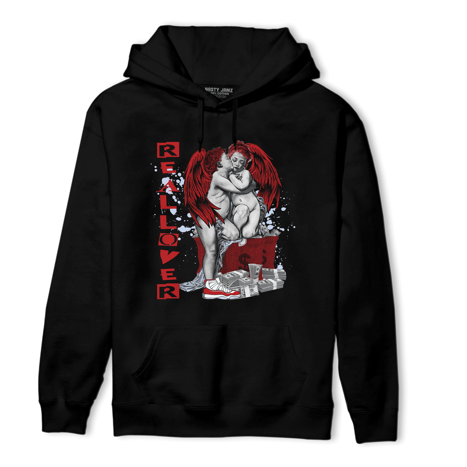 Cherry 11s Hoodie Match Real Lover Angel - NastyJamz