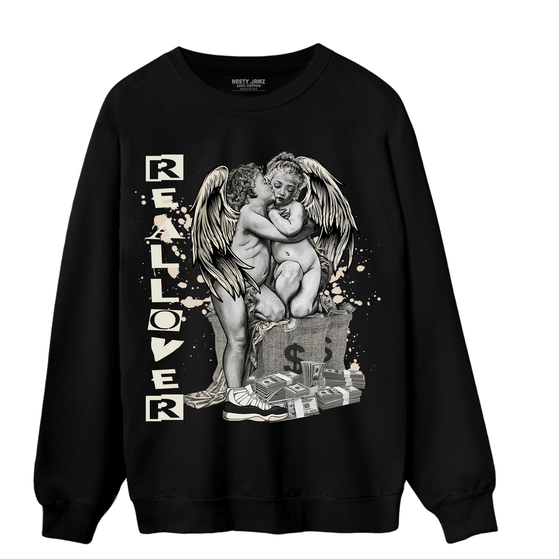 Neapolitan 11s Sweatshirt Match Real Lover Angel - NastyJamz