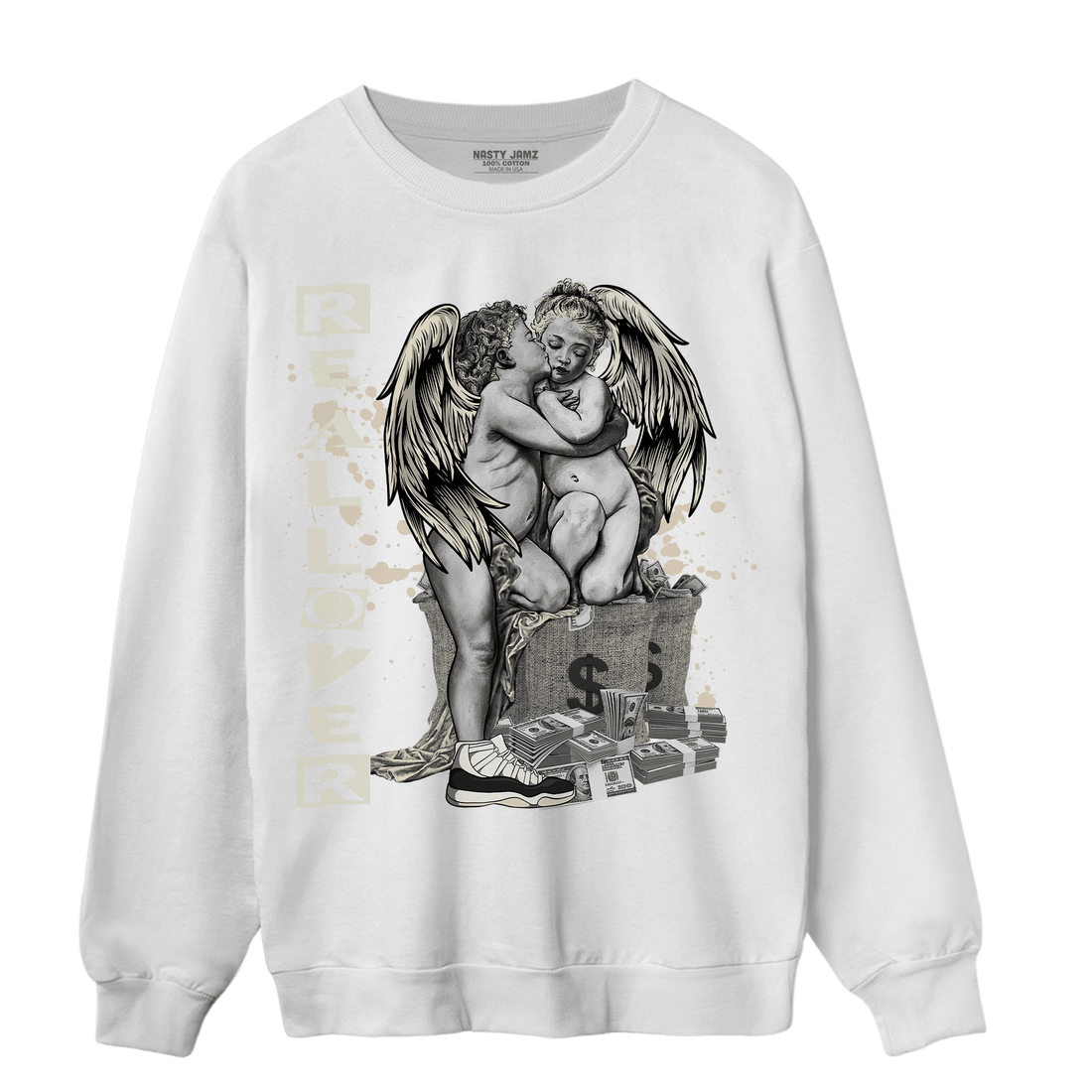 Neapolitan 11s Sweatshirt Match Real Lover Angel - NastyJamz