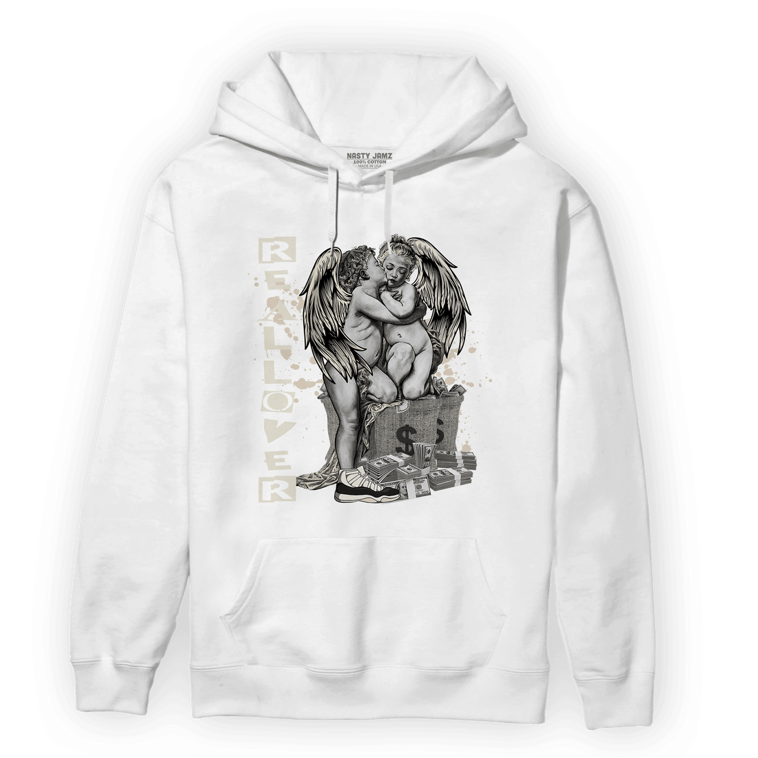 Neapolitan 11s Hoodie Match Real Lover Angel - NastyJamz