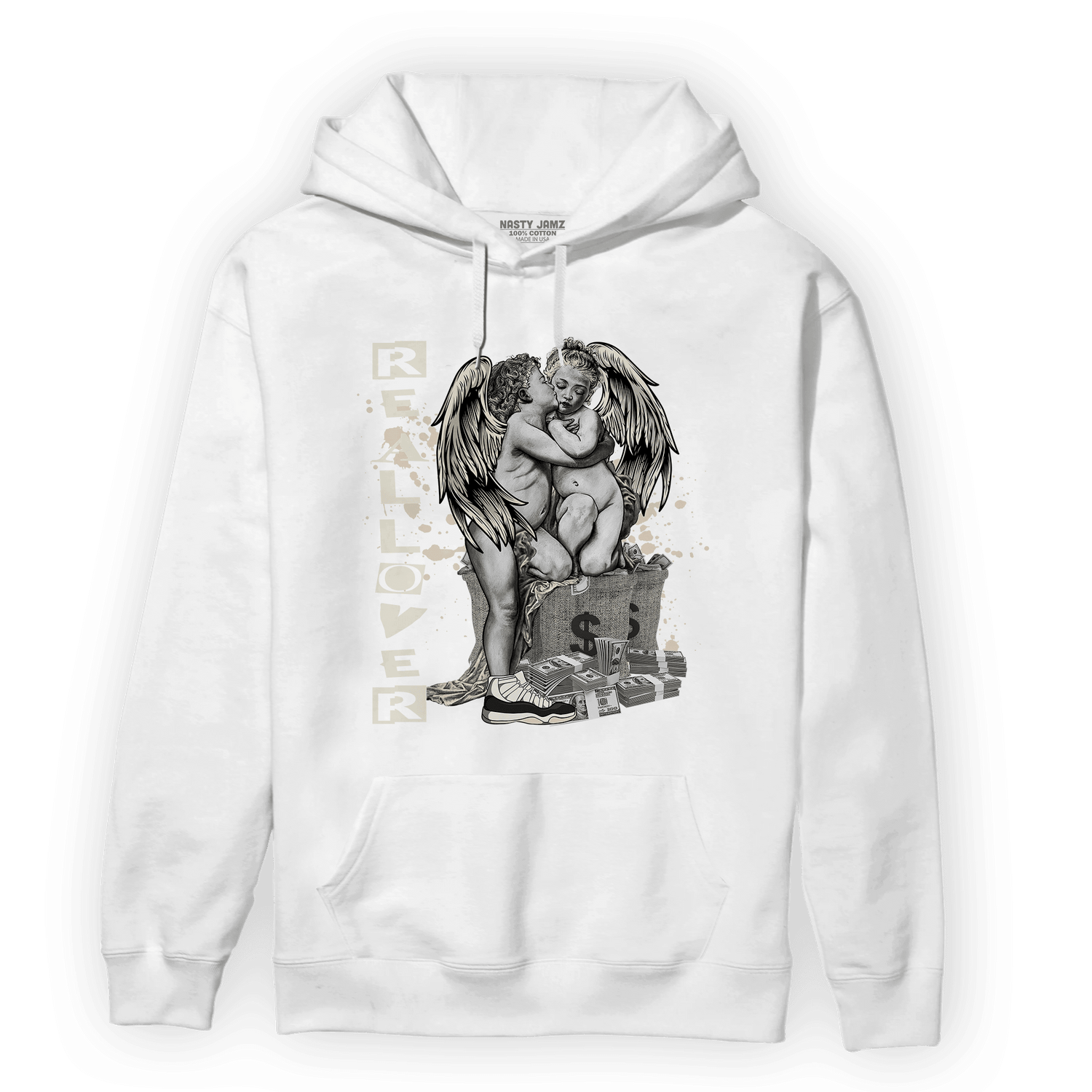 Neapolitan 11s Hoodie Match Real Lover Angel - NastyJamz
