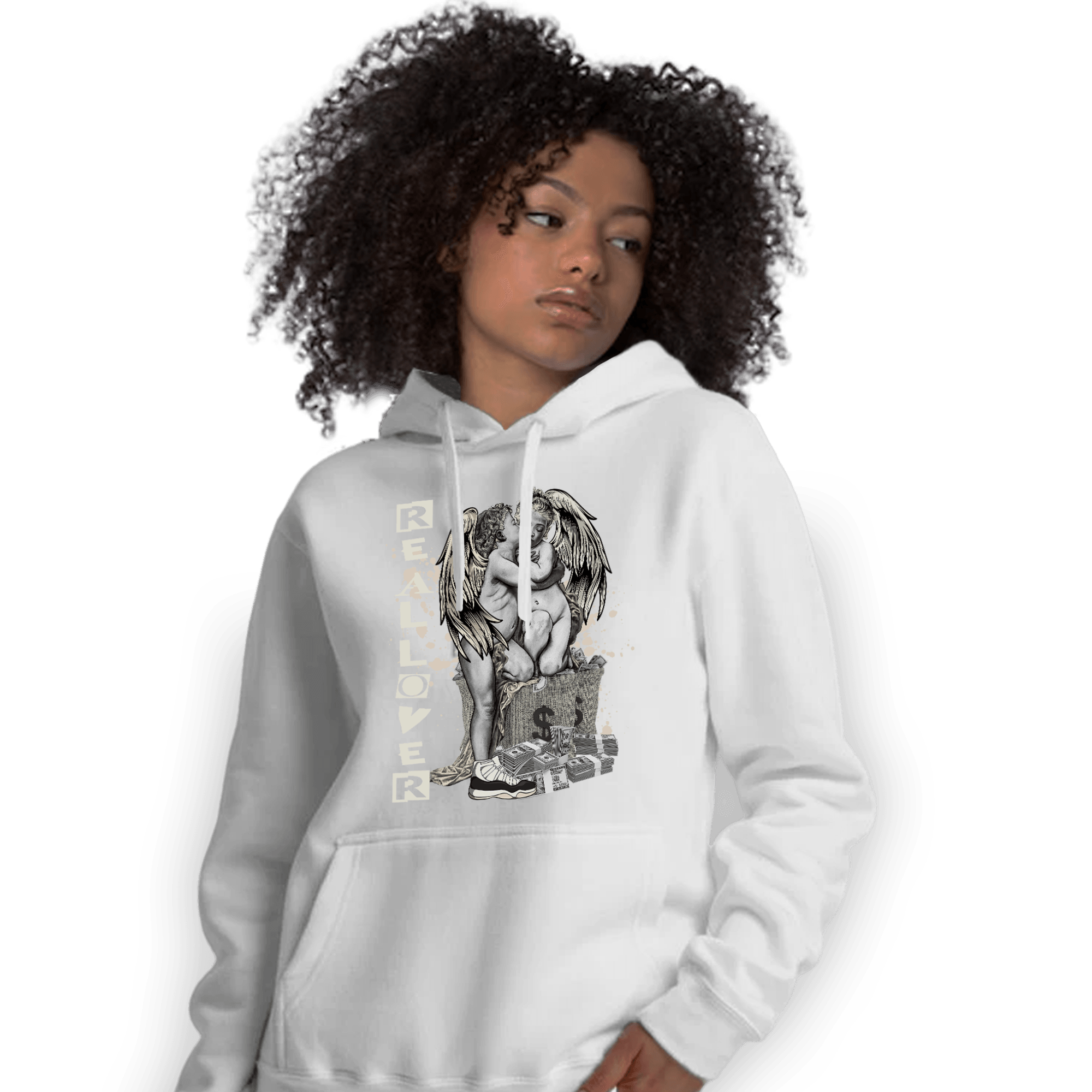 Neapolitan 11s Hoodie Match Real Lover Angel - NastyJamz