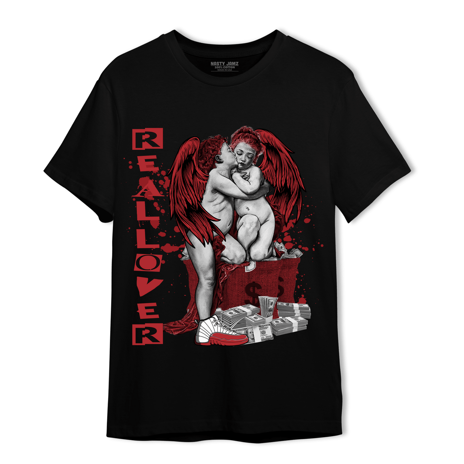 Cherry 12s T Shirt Match Real Lover Angel - NastyJamz