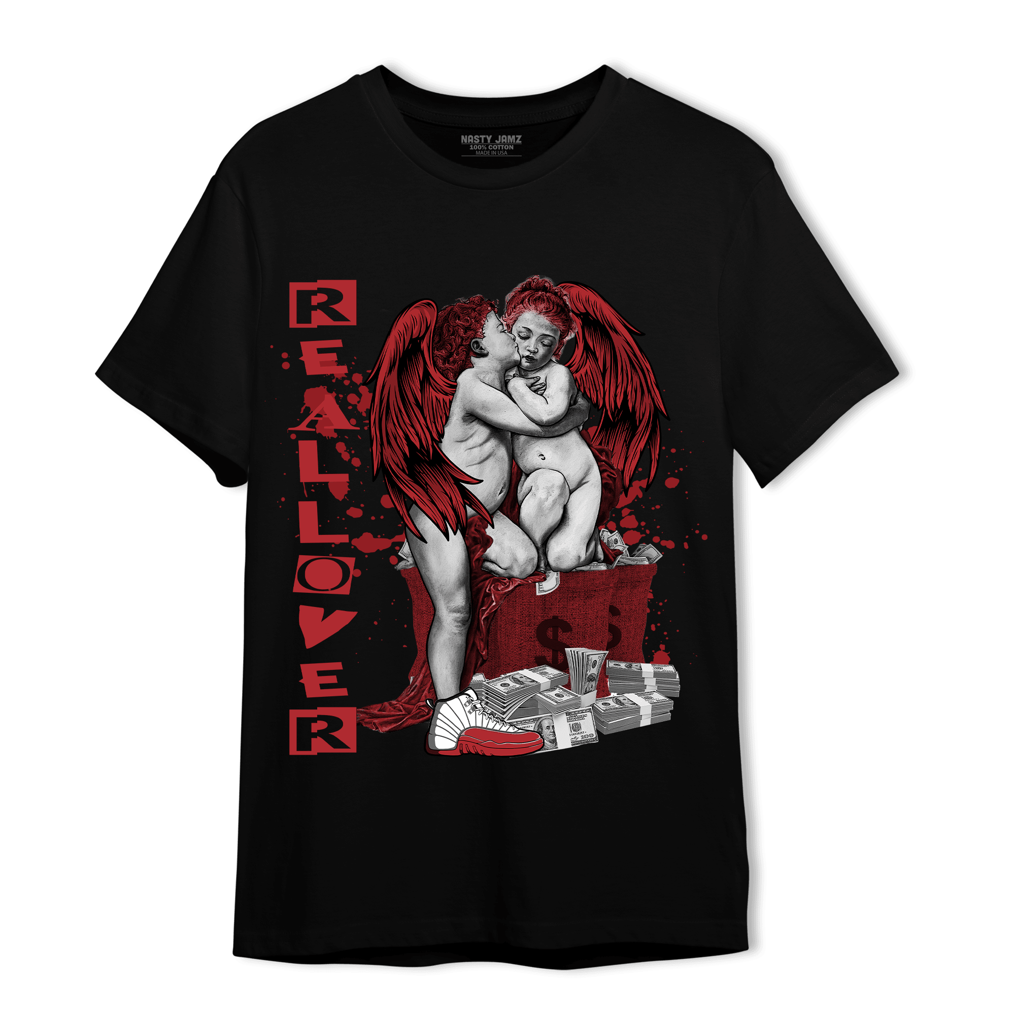 Cherry 12s T Shirt Match Real Lover Angel - NastyJamz