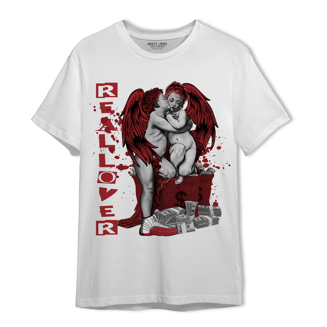 Cherry 12s T Shirt Match Real Lover Angel - NastyJamz
